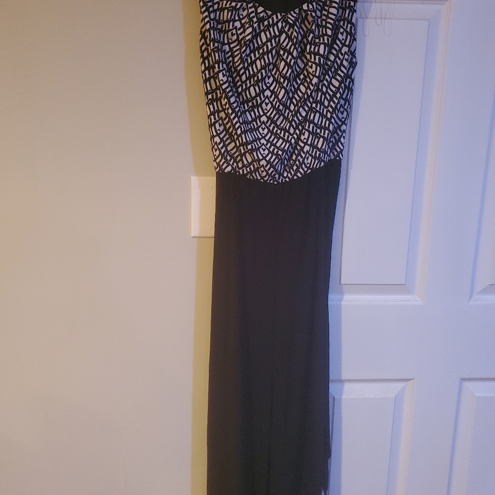 Black and white jumpsuit